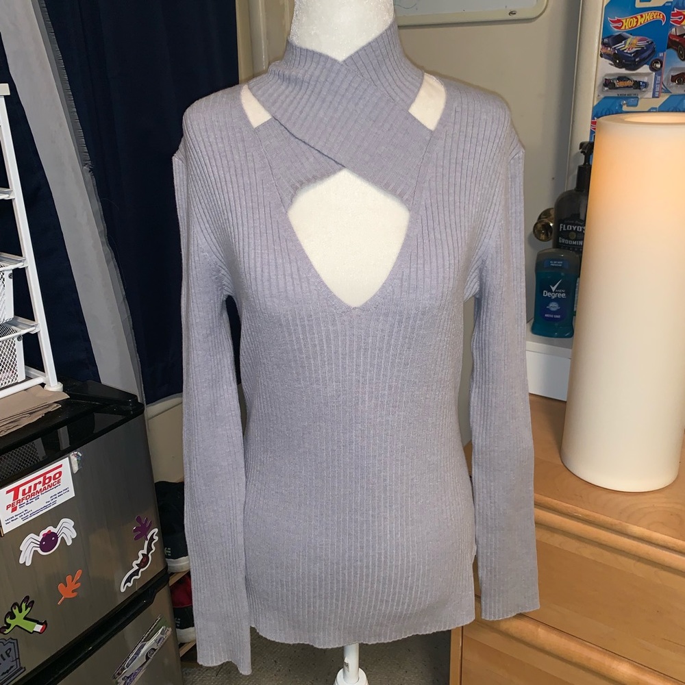 Bailey 44 Gray Long Sleeve Top